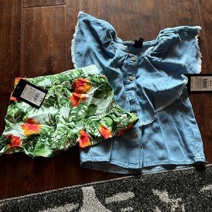 Art class top and shorts 2T